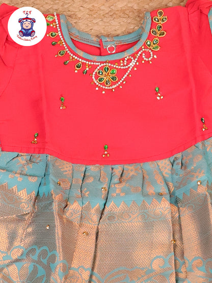 Red & Green - Frock