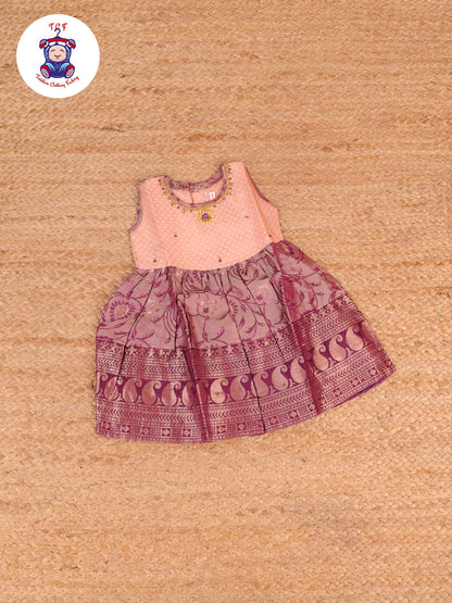 Peach & Purple - Frock