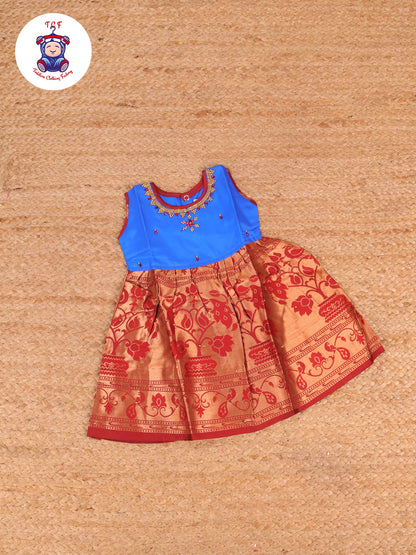 Blue & Brown - Frock