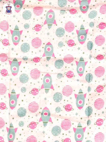 Haft White & Pink - Rocket Boys Readymade Cotton Shirts & Shorts
