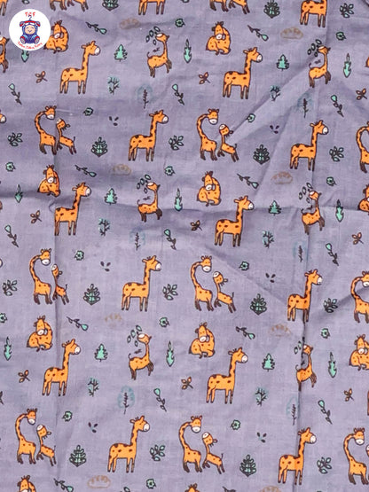 Blue & Orange - Zebras Boys Readymade Cotton Shirts & Shorts