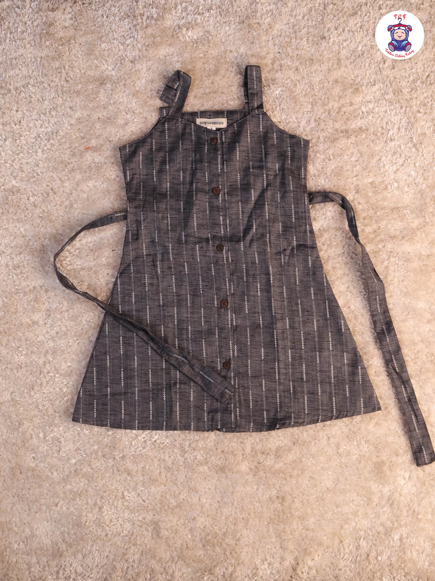 Grey - Ikat Printed Frocks