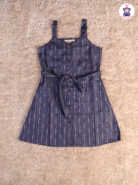 Blue - Ikat Printed Frocks