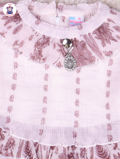 Choclate Brown - Girls Top & Mini Skirt
