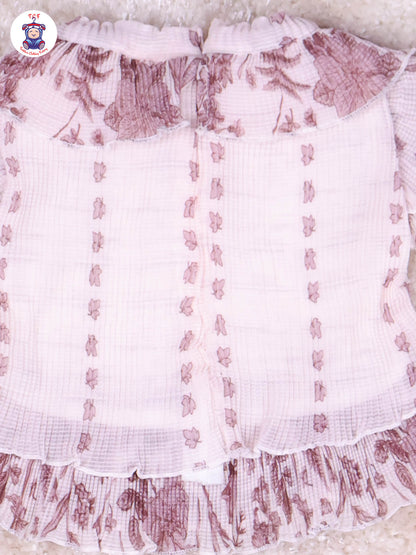 Choclate Brown - Girls Top & Mini Skirt