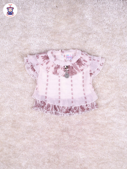 Choclate Brown - Girls Top & Mini Skirt