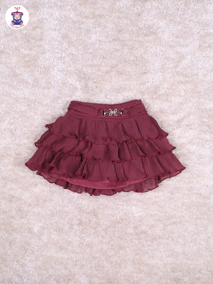 Choclate Brown - Girls Top & Mini Skirt