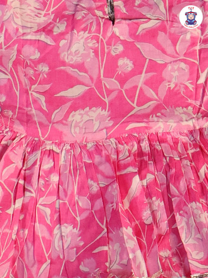Pink - Anarkali Kurti With Sharara