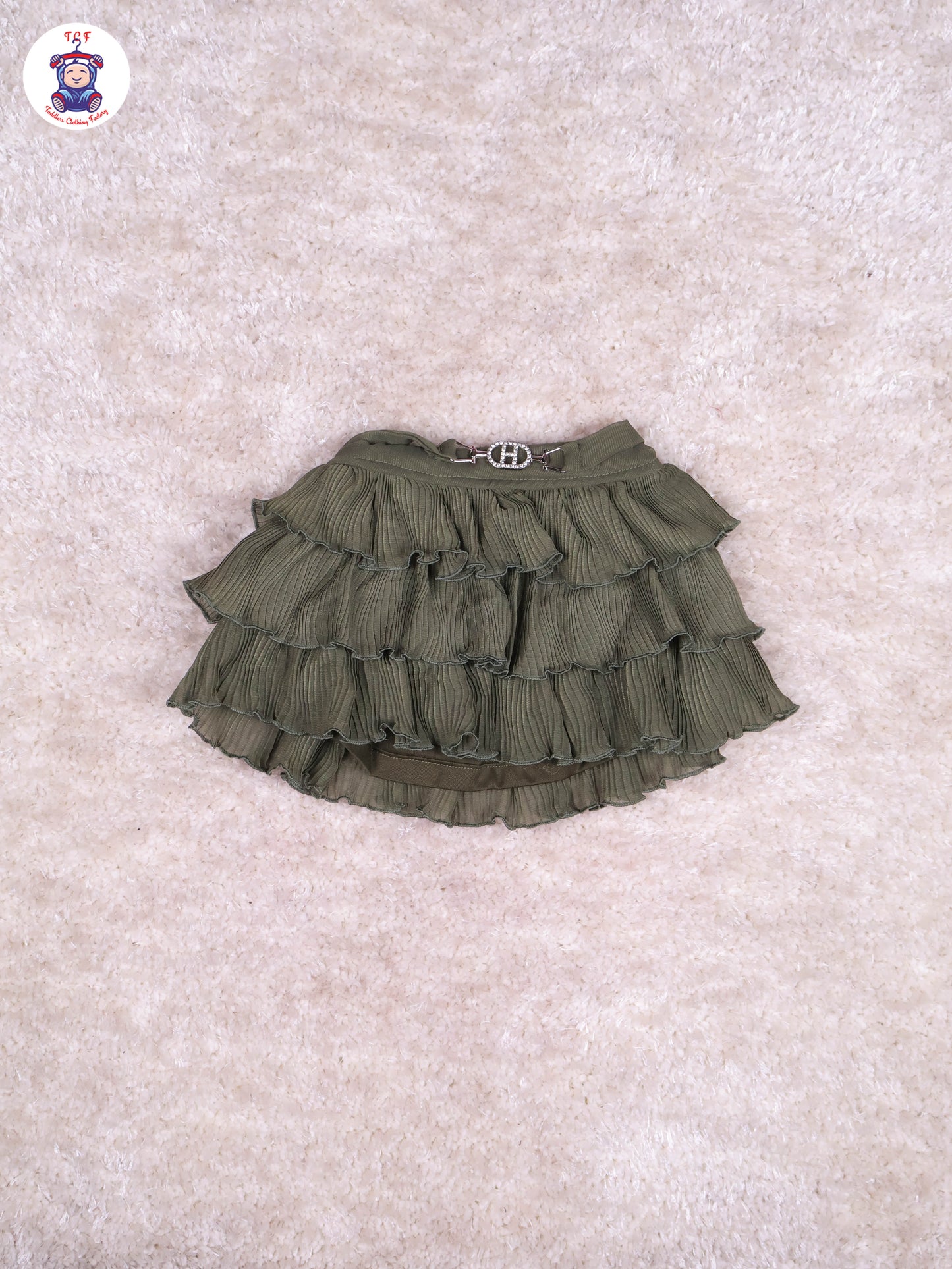 Leaf Green - Girls Top & Mini Skirt