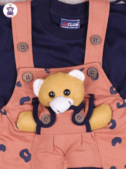 Brown & Navy Blue - Teddy Jumpsuits