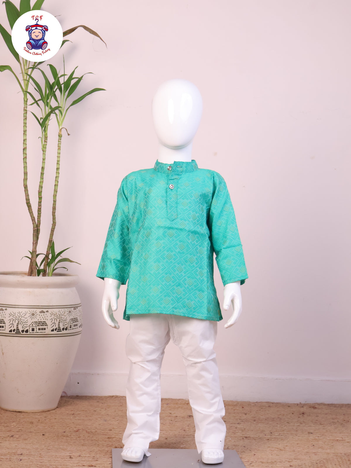Paris Green - Boys Readymade Kurta Sets