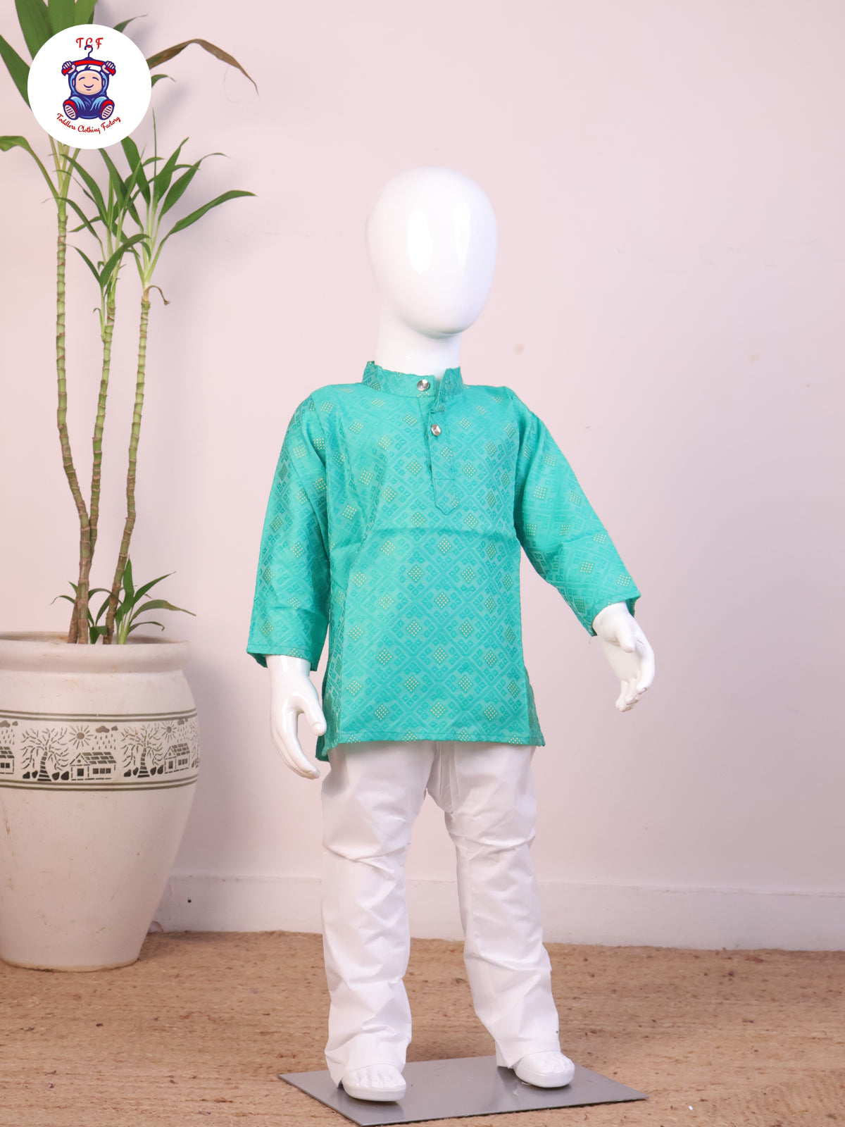 Paris Green - Boys Readymade Kurta Sets