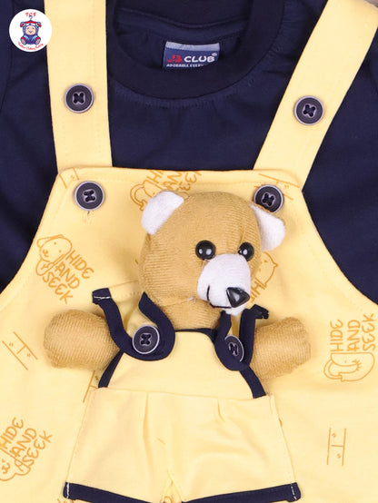 Yellow & Navy Blue - Teddy Jumpsuits