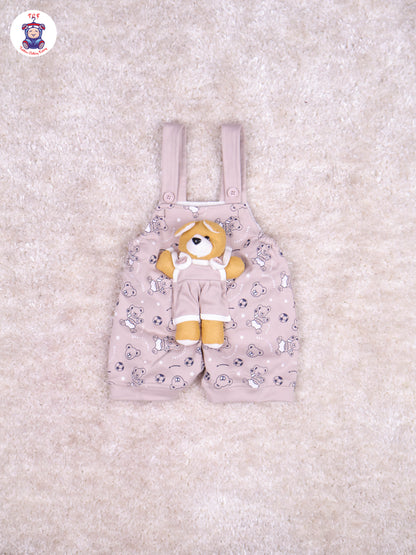 Light Pink & White - Teddy Jumpsuits