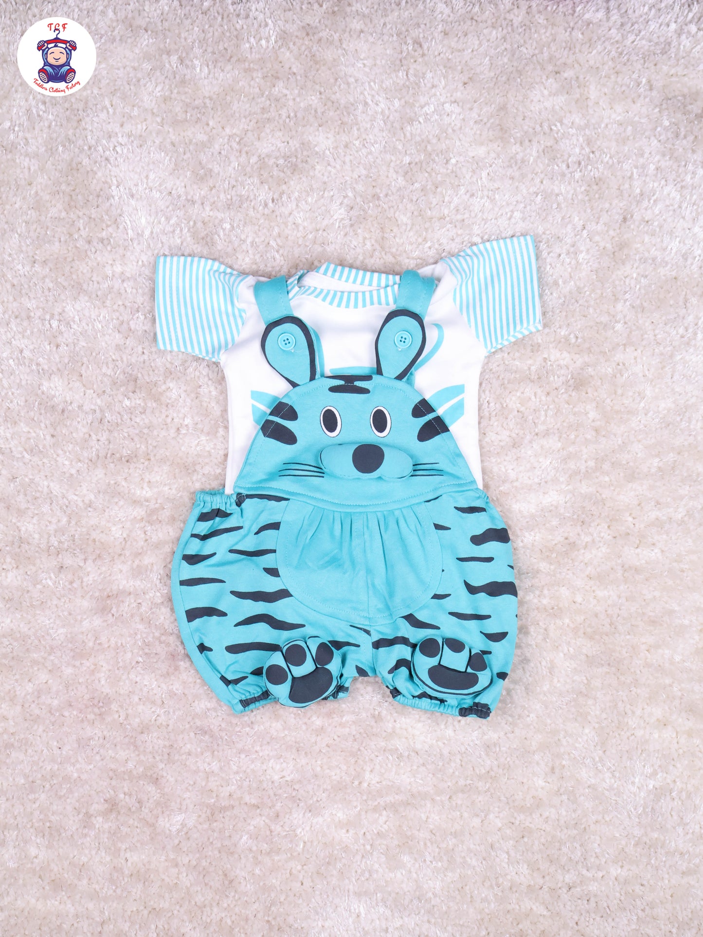 Light Green & White - Cat Jumpsuits