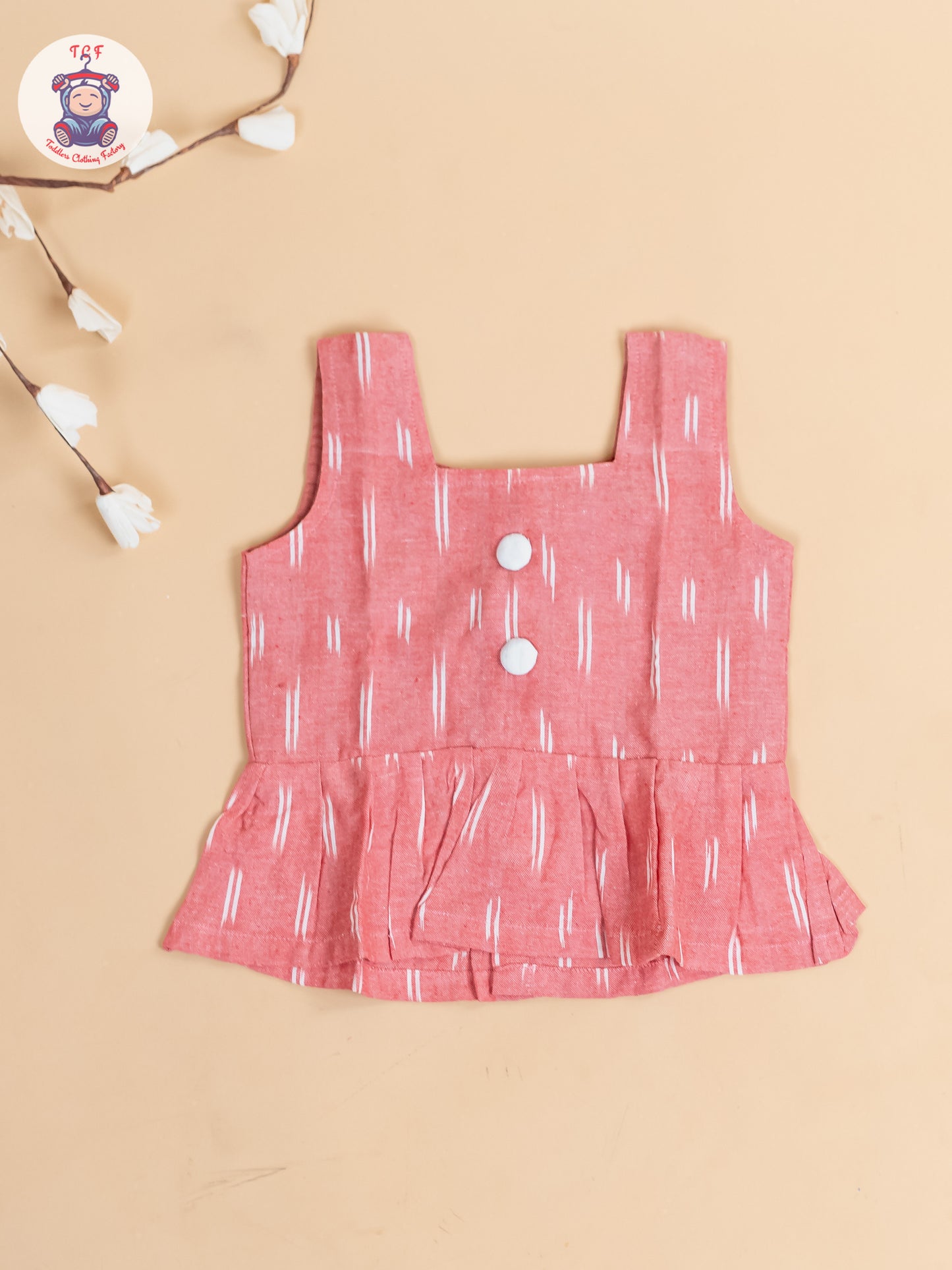 Pink - Girls Readymade Ikat Co-ords Sets