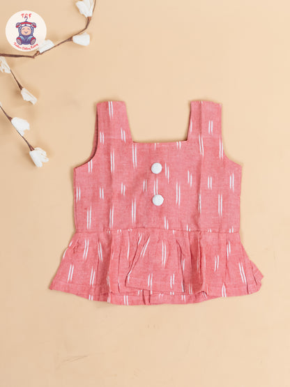 Pink - Girls Readymade Ikat Co-ords Sets