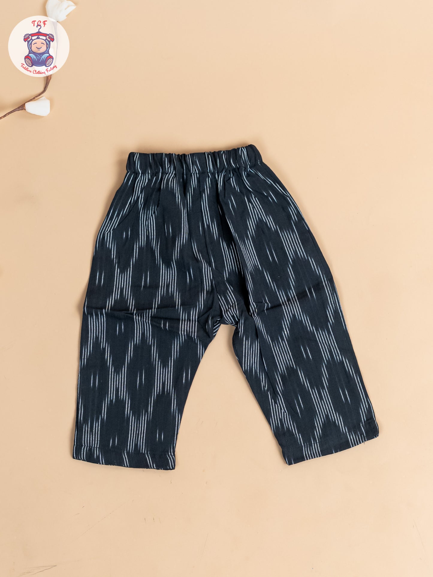 Black - Girls Readymade Ikat Co-ords Sets