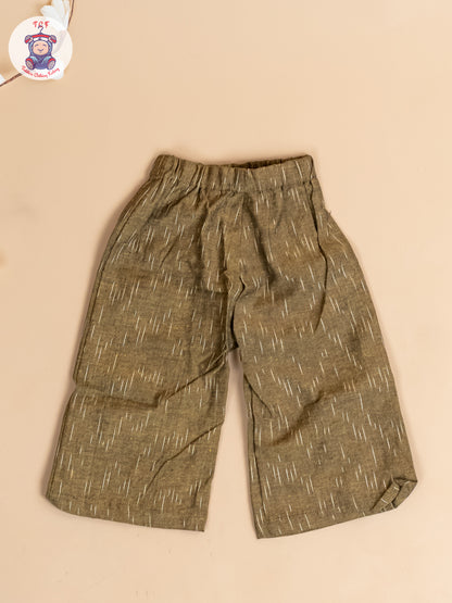 Light Green - Girls Readymade Ikat Co-ords Sets