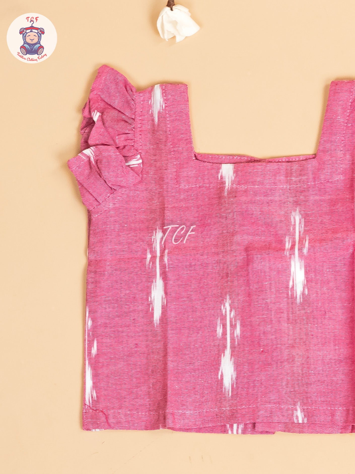 Pink - Girls Readymade Ikat Pyjama Sets