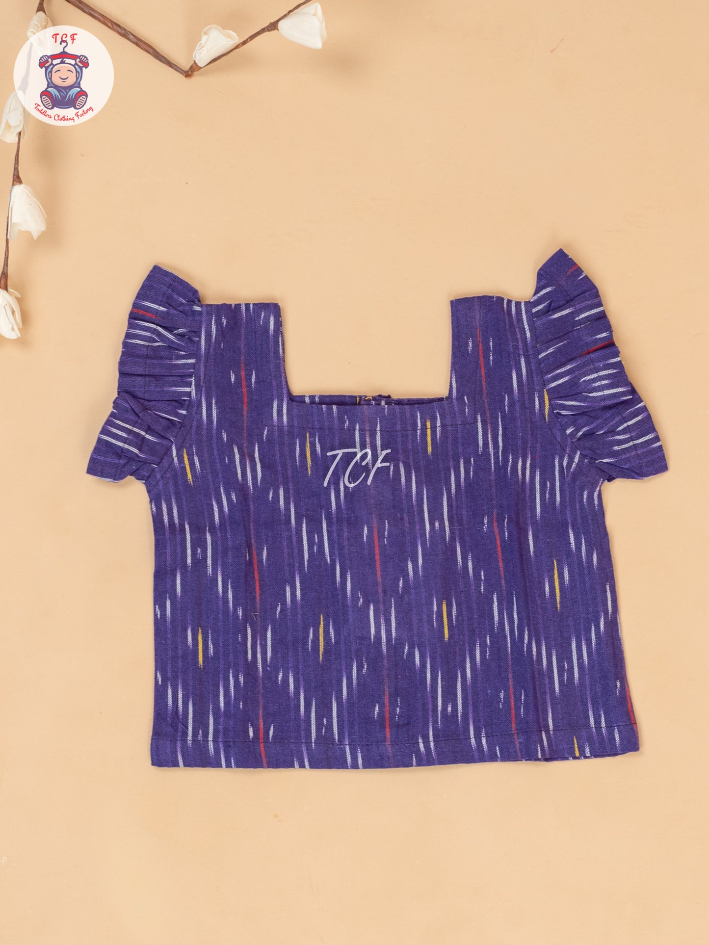 Violet - Girls Readymade Ikat Pyjama Sets