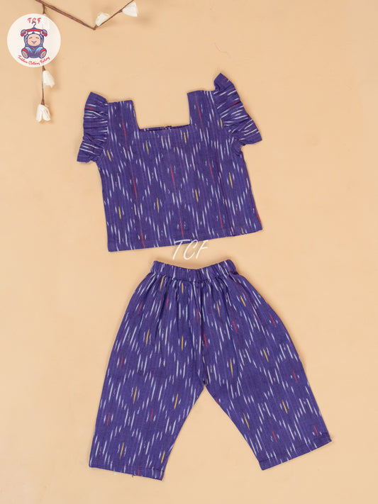 Violet - Girls Readymade Ikat Pyjama Sets