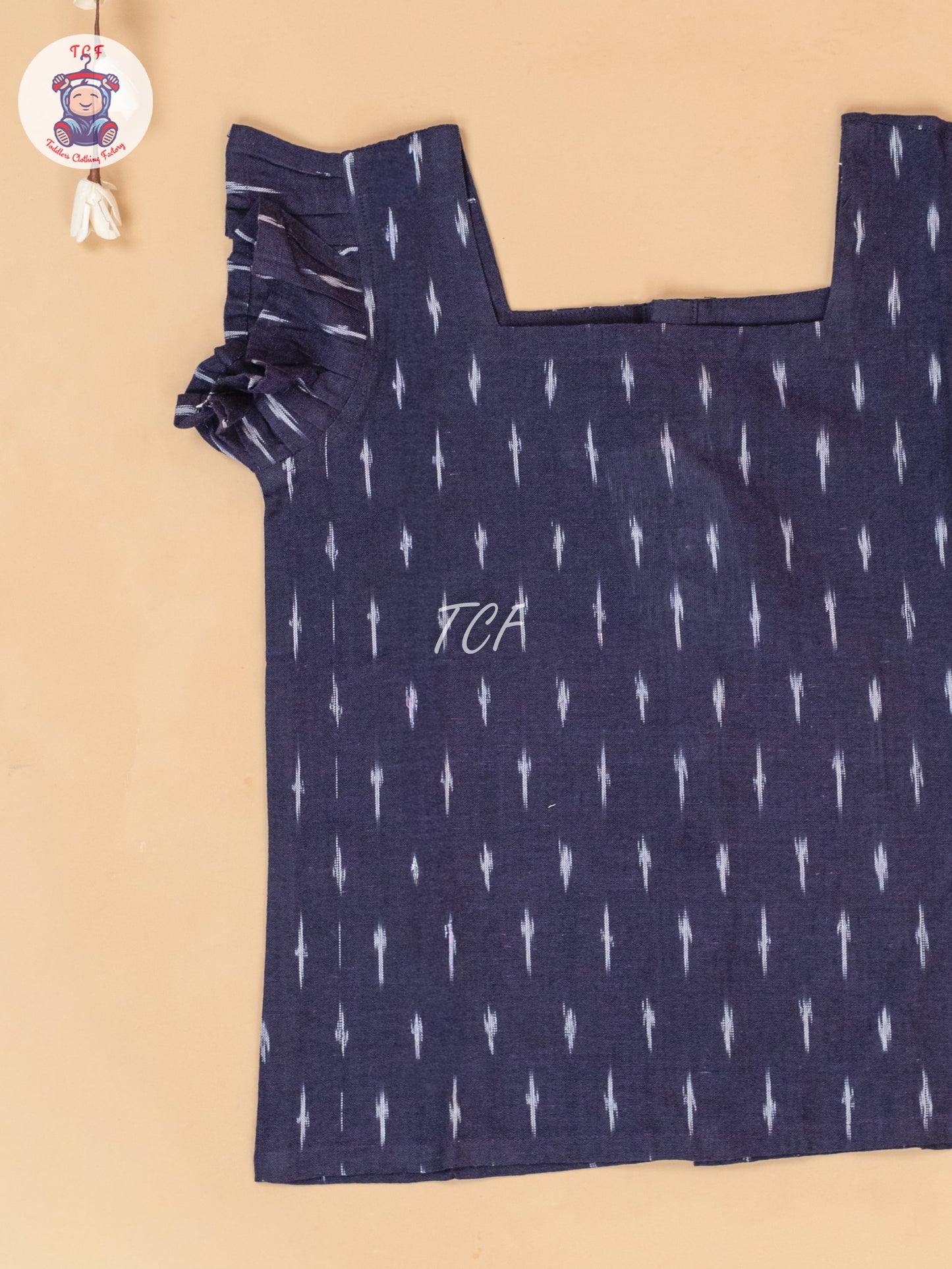 Purple & White - Girls Readymade Ikat Co-ords Sets