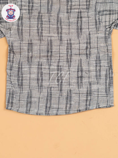 Grey - Boys Readymade Ikat Shirt