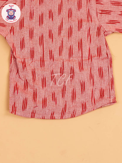 Brown - Boys Readymade Ikat Shirt