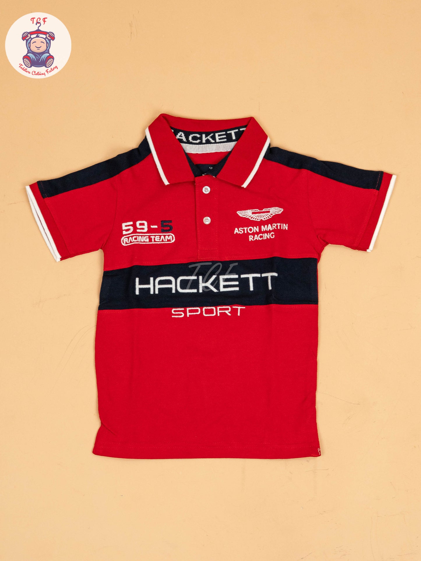 Red - Boys Readymade Collor T-Shirts