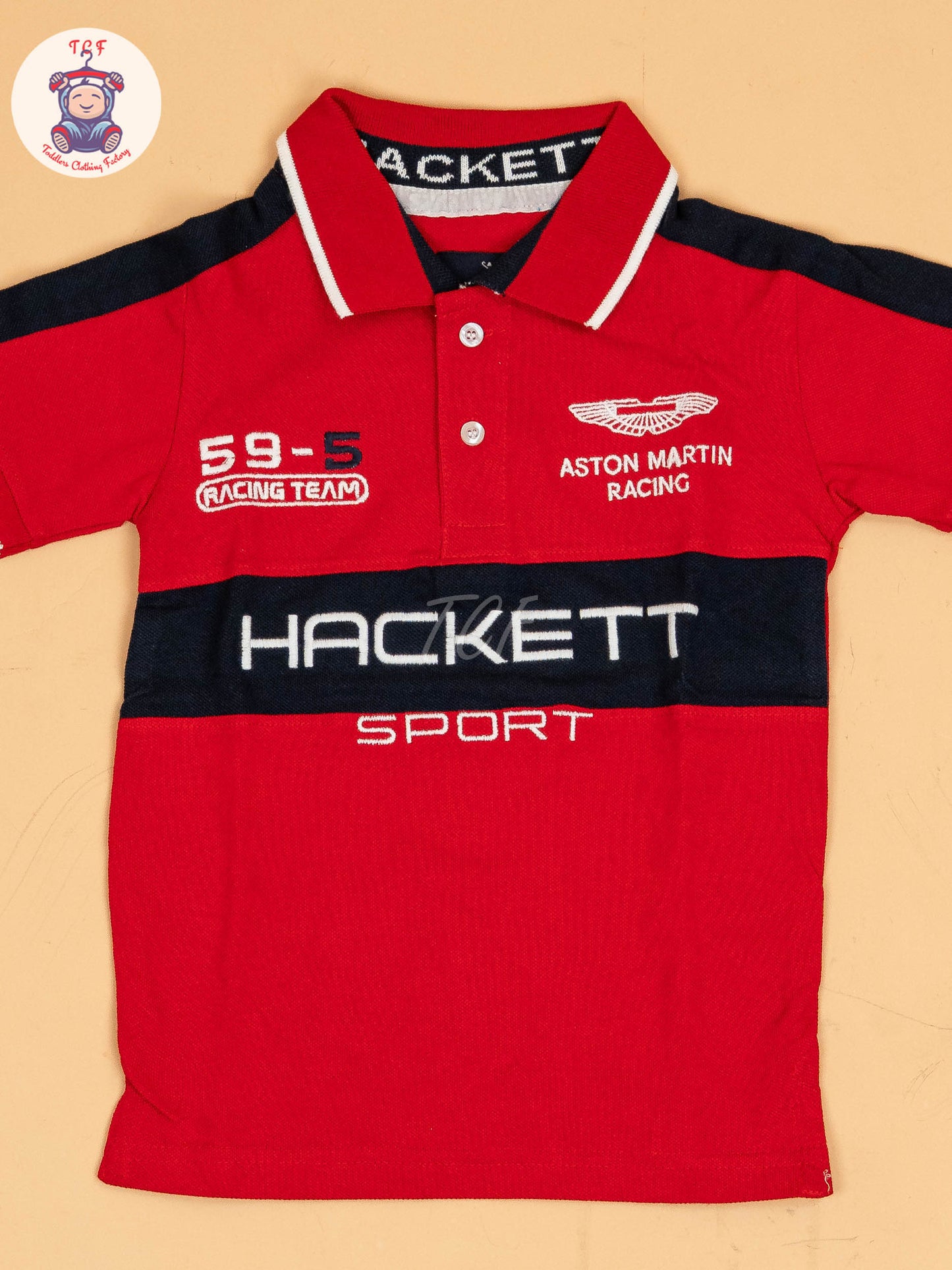 Red - Boys Readymade Collor T-Shirts