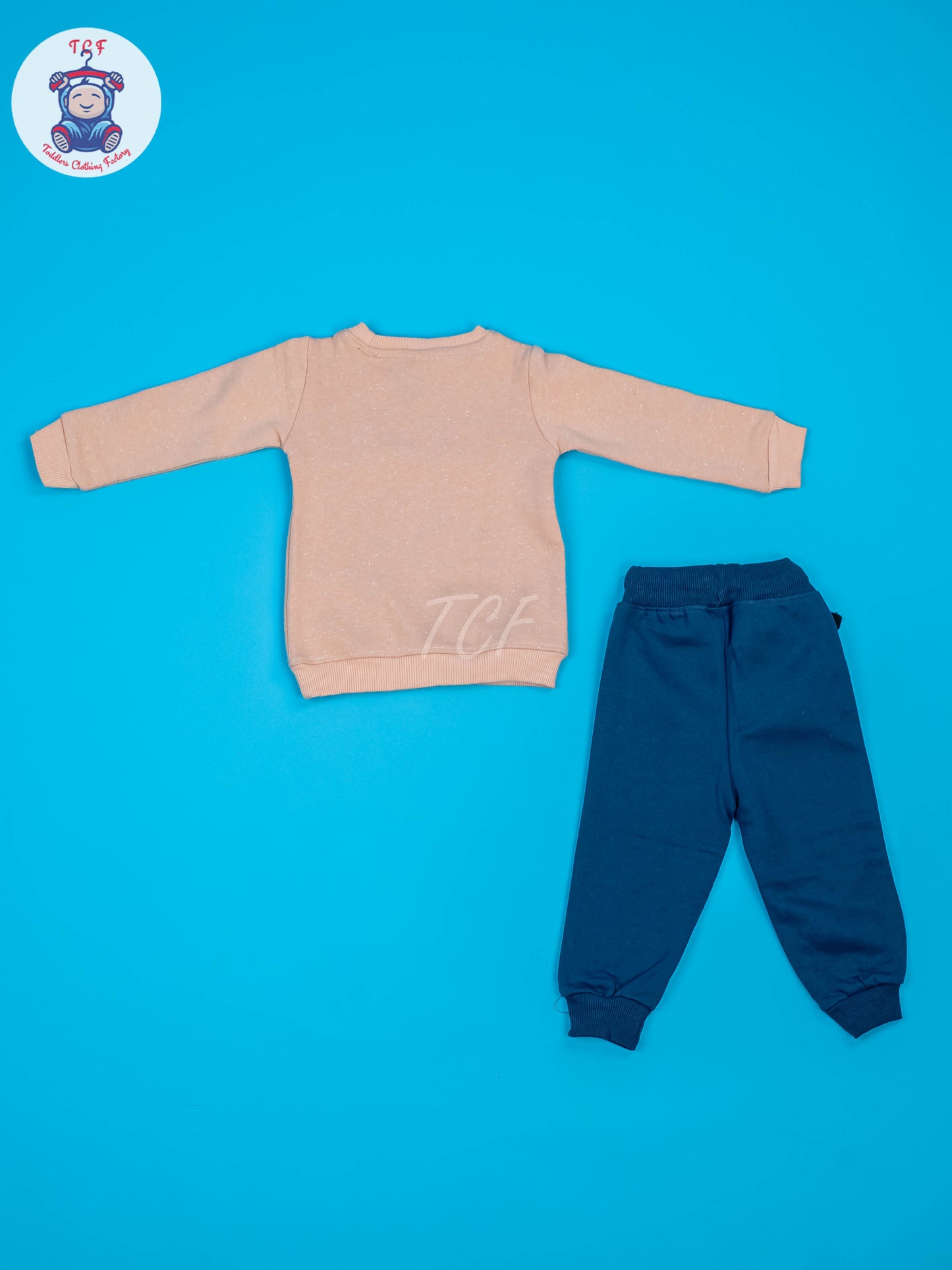 Cream & Blue - Boys Joggers Sets