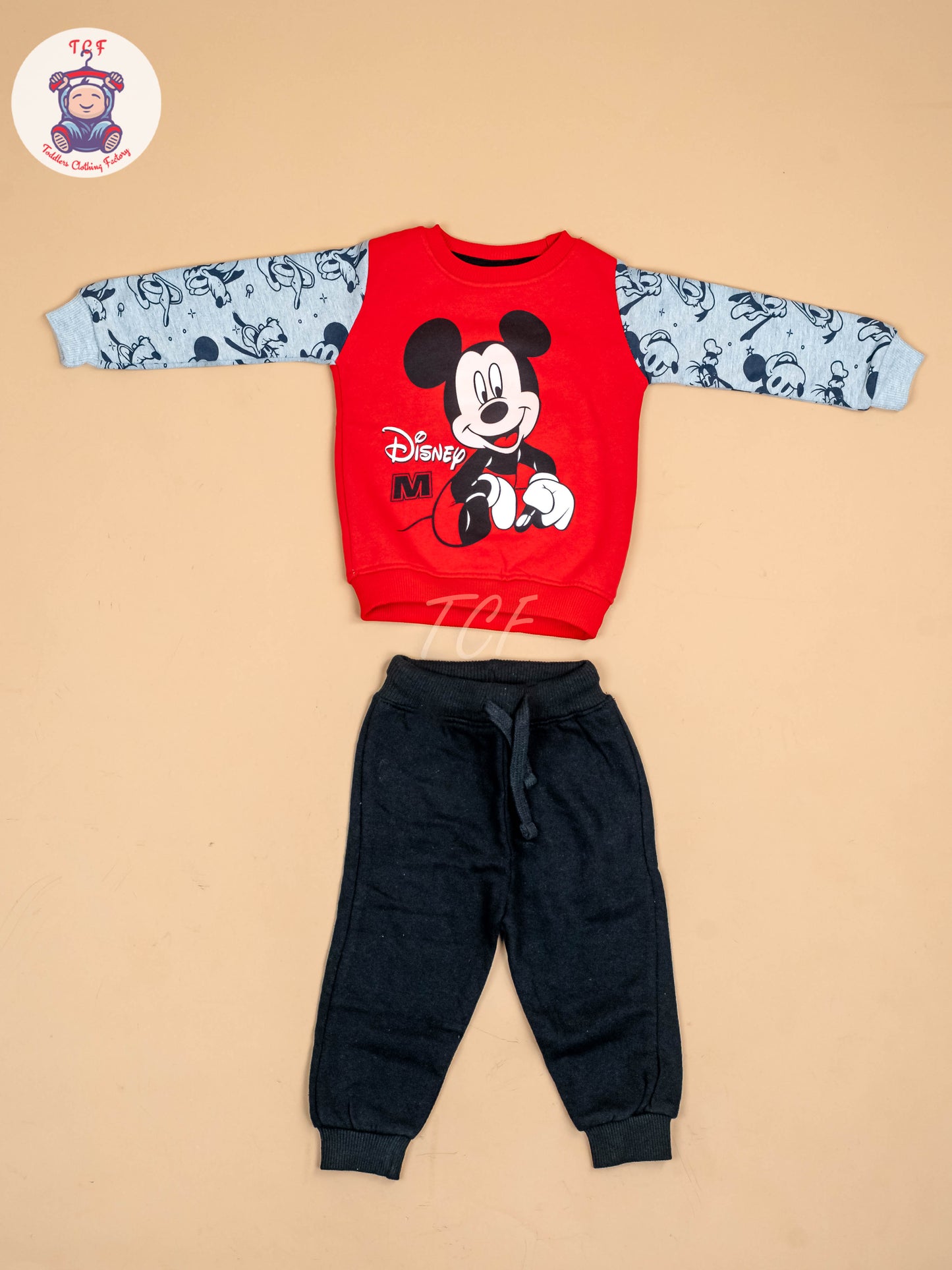 Red & Black - OVS Micky Jogger set