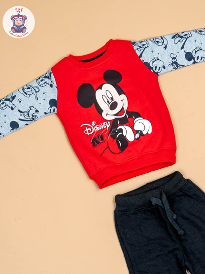 Red & Black - OVS Micky Jogger set