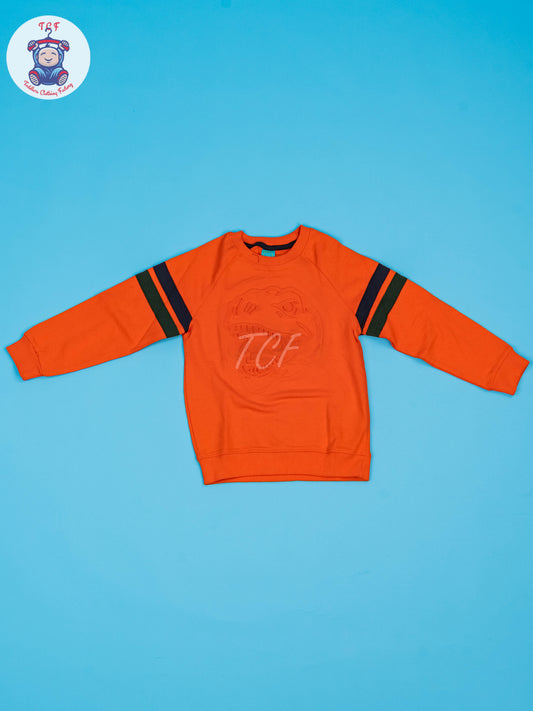 Orange - Boys Dino Sweatshirt