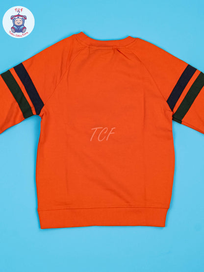 Orange - Boys Dino Sweatshirt