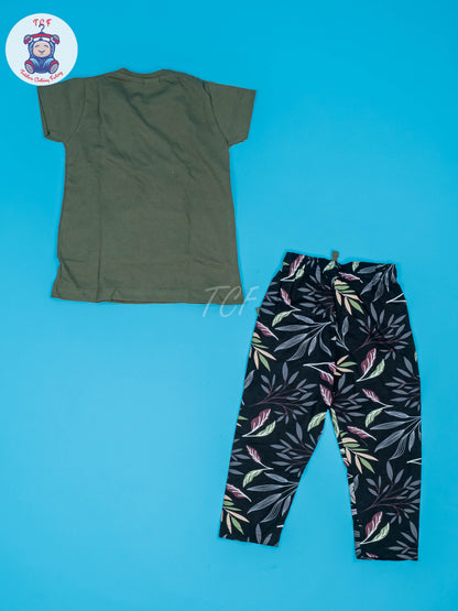 Green & Black - Girls Night Wear