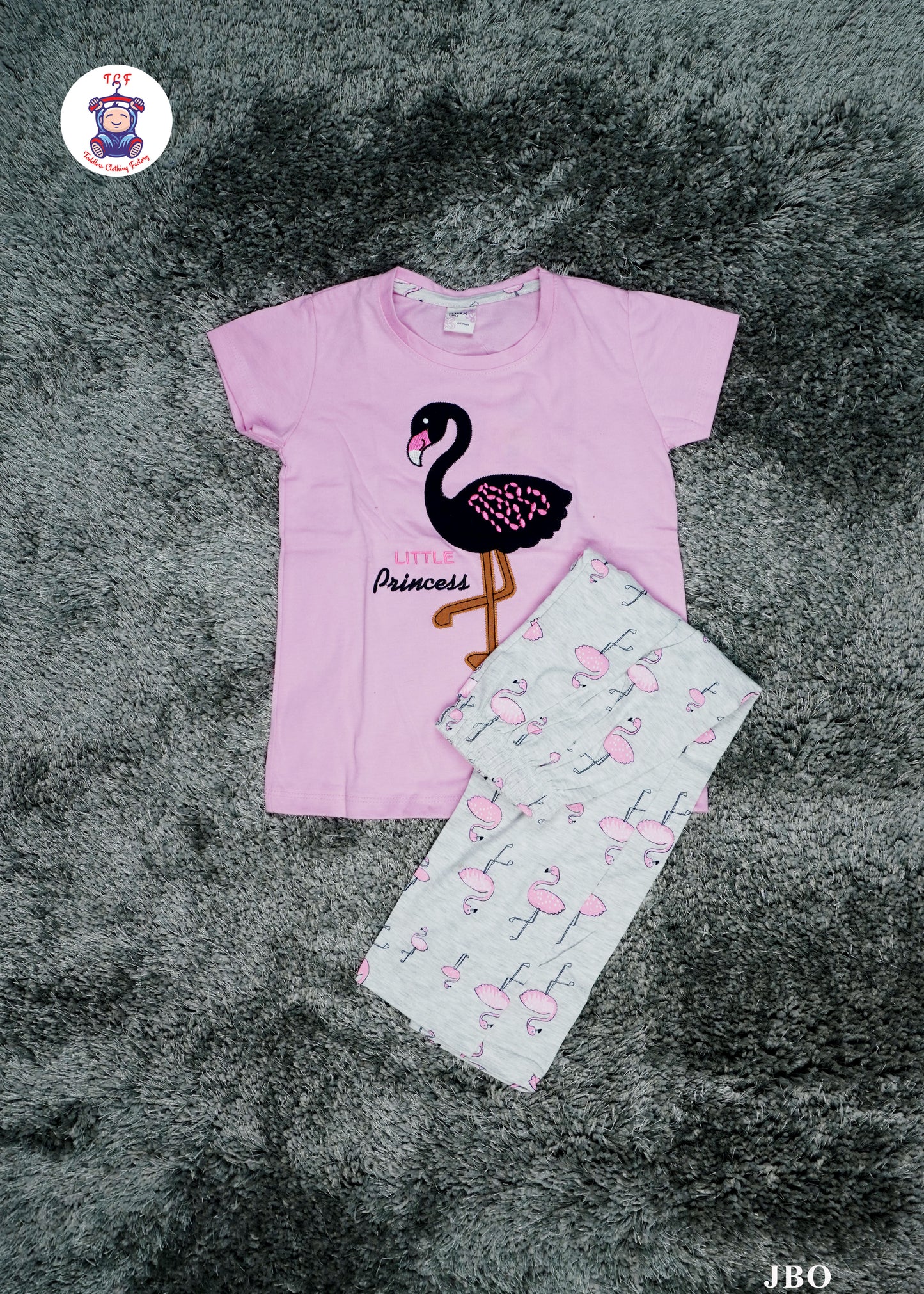 Pink - Girls Flamin Night Suit