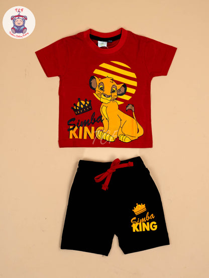 Red & Black - Boys T-Shirts & Shorts