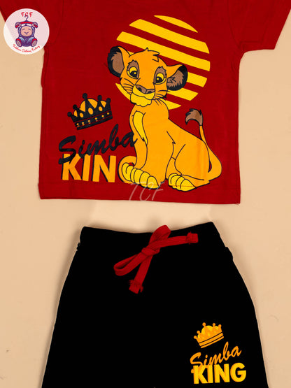 Red & Black - Boys T-Shirts & Shorts