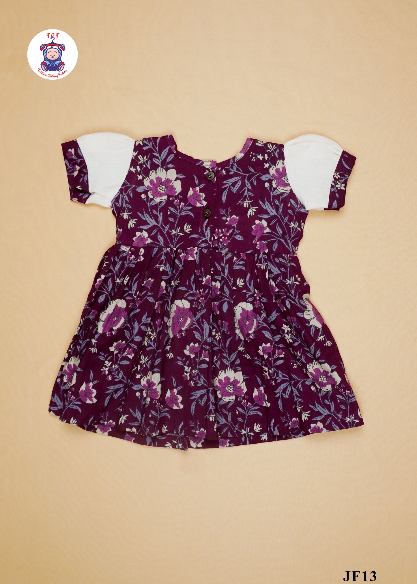 Purple  - Girls Readymade Pan Collor Jaipuri Frocks
