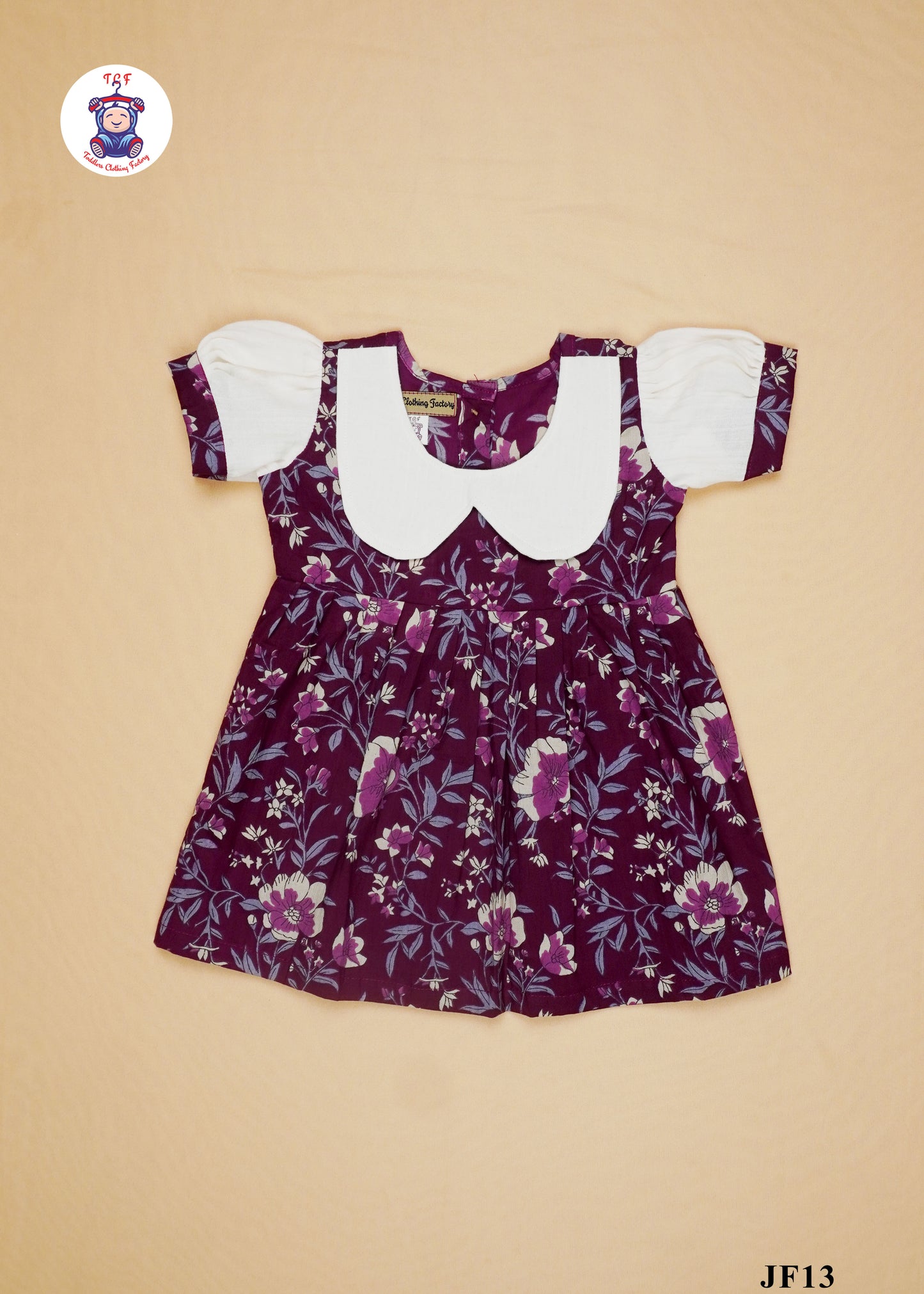 Purple  - Girls Readymade Pan Collor Jaipuri Frocks