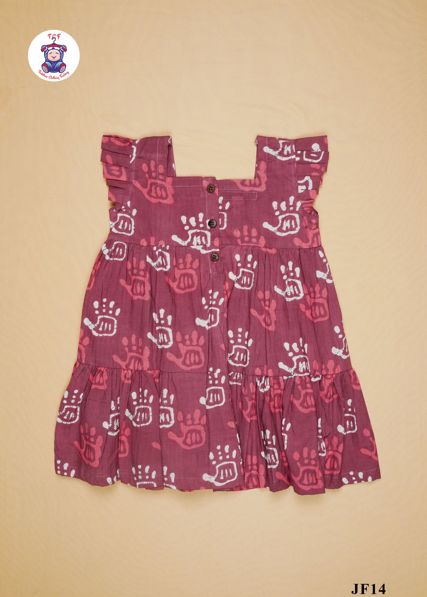 Light Pink - Girls Readymade Jaipuri Frocks