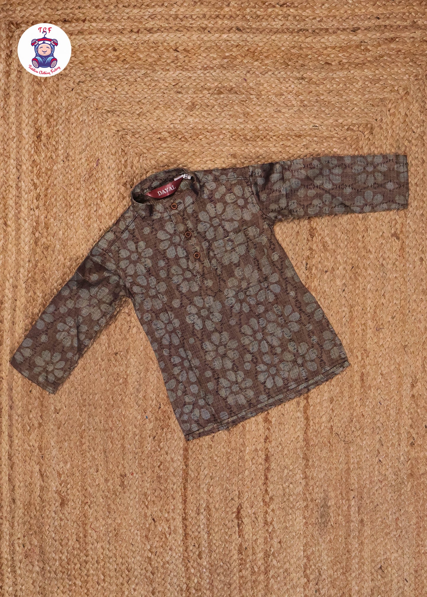 Grey & Beige - Boys Readymade Kurtas