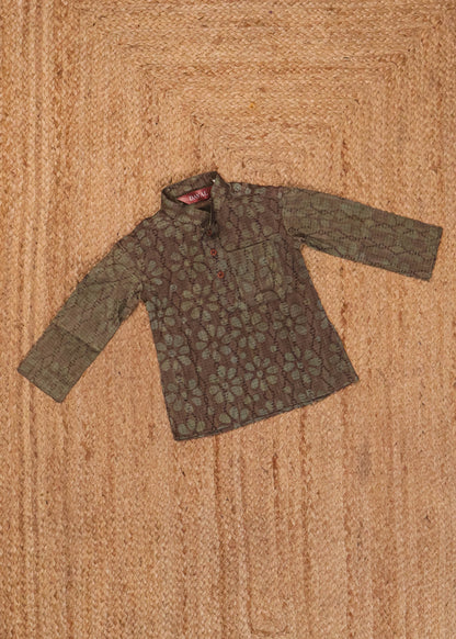 Dark Green - Boys Readymade Kurtas