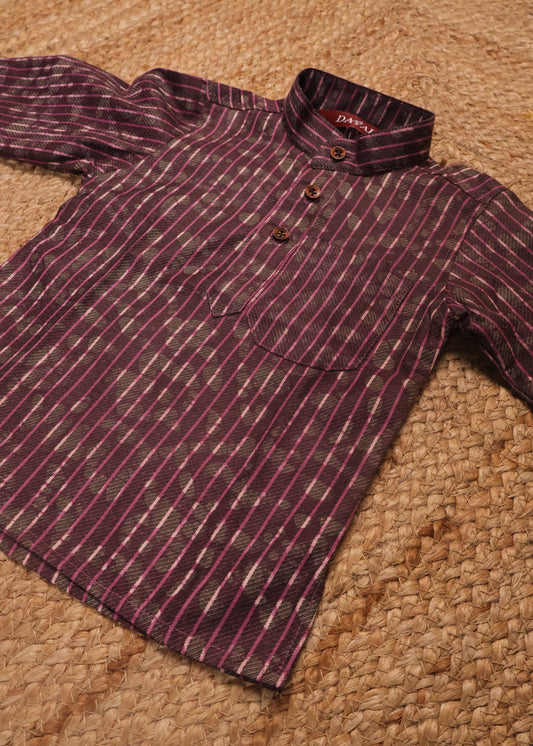 Magenta & Beige - Kurta