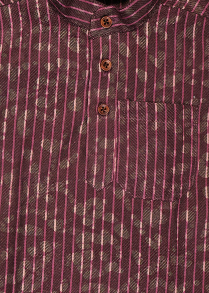 Magenta & Beige - Kurta