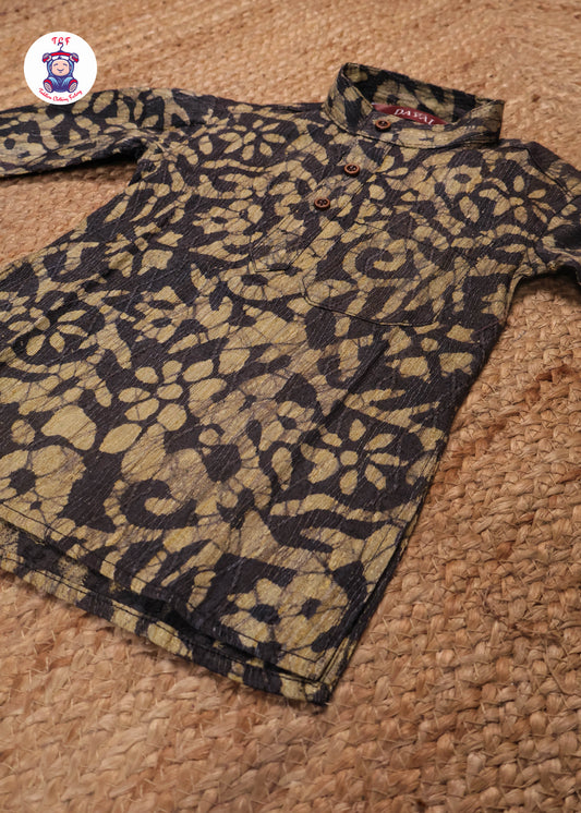 Grey & Beige - Boys Readymade Kurtas