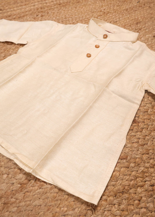 Cream - Boys Readymade Kurtas
