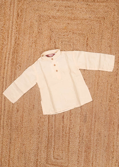 Cream - Boys Readymade Kurtas